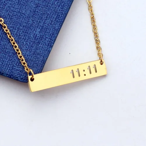 Miniatura 4 de Collar con números de ángel de 11 y 11 que hace un regalo de deseo para mujeres, adolescentes y niñas