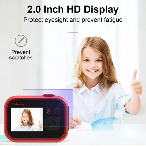 Miniatura 6 de SLuB Cámara para niños, juguetes de cámara para niños, mini cámara digital para niños, cámaras de juguete para niños y niñas, con tarjeta SD 32G