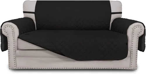 Miniatura 232 de Easy-Going - Funda para sofá, futón y sillón sin reposabrazos, reversible, resistente al agua, para mascotas y niños (azul oscuro/azul claro)
