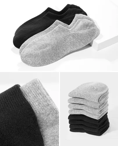 Miniatura 6 de IDEGG - Calcetines invisibles para hombre de corte bajo, calcetines cortos de tobillo para hombres, calcetines deportivos casuales con agarre