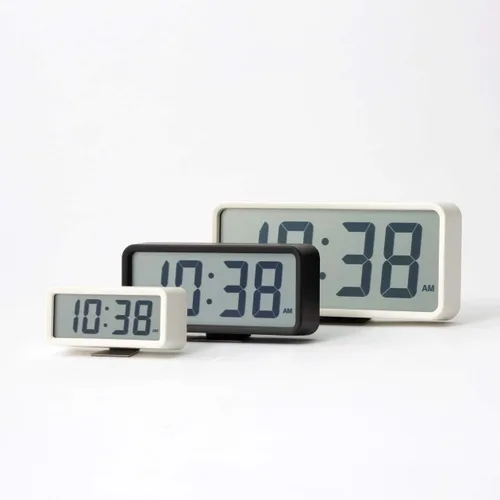 Miniatura 4 de Muji Reloj digital con alarma, pequeño, blanco