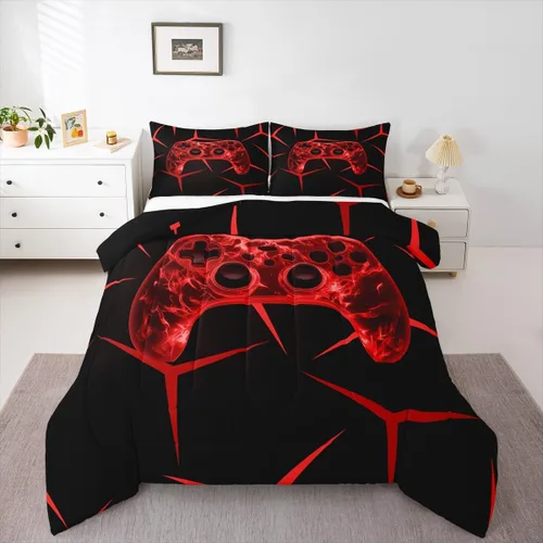 Miniatura 30 de Castle Fairy Juego de edredón de vaquero occidental, tamaño matrimonial, juego de ropa de cama de estilo bohemio con estampado de leopardo, rayo