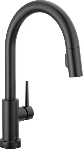Miniatura 25 de Delta Trinsic - Grifo de cocina de oro cepillado con rociador extraíble, grifo de fregadero de cocina moderno de un solo agujero, mango único