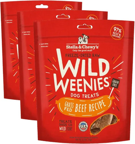Miniatura 29 de Stella & Chewy's Golosinas para perros Wild Weenies crudas liofilizadas – Golosinas de entrenamiento con alto contenido de proteínas para perros