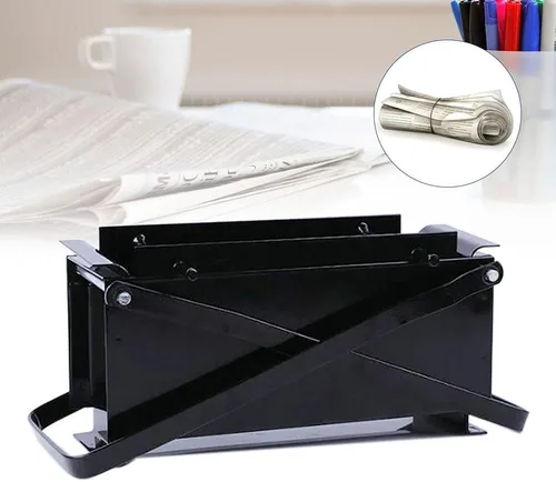 Miniatura 6 de Fabricante de briquetas de periódico, fabricante de troncos de papel de prensa, prensa de aglutinación de periódicos, prensa manual de ladrillos