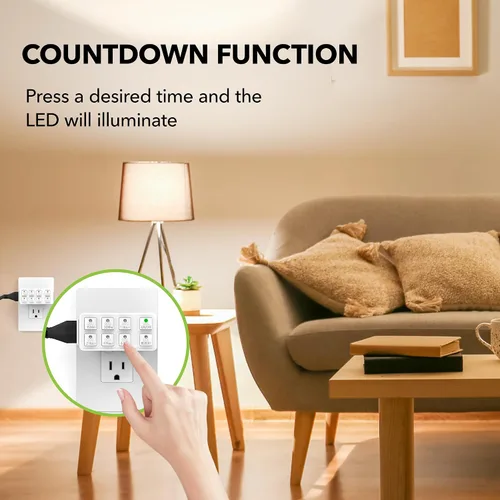 Miniatura 5 de BN-LINK Temporizador de cuenta regresiva para interiores con función de repetición, de servicio pesado, preciso y de tamaño compacto para seguridad
