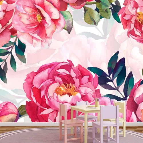 Miniatura 3 de NWT Murales de pared para dormitorio, plantas verdes, animales, papel tapiz extraíble, calcomanías de pared para despegar y pegar, 66 x 96 pulgadas
