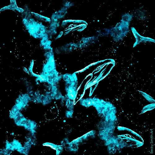 Miniatura 6 de SpaceBeams Aquaris - Pintura que brilla en la oscuridad (0.68 onzas líquidas) Bright Aqua Glow (azul claro/turquesa), no tóxica, a base de agua