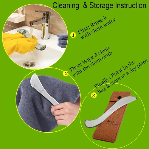 Miniatura 8 de BYYDDIY Herramienta de raspado muscular de acero inoxidable Gua Sha, herramienta para tejido cicatricial, herramientas de terapia física