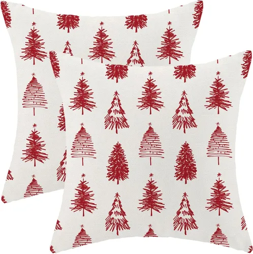 Miniatura 69 de AEIOAE - Juego de 2 fundas cuadradas de almohadones de lino para otoño con calabaza en tono naranja quemado y blanco, para decoración al aire libre