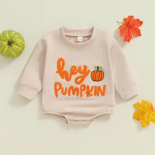Miniatura 89 de FYBITBO Traje de Halloween para recién nacido, niña y niño, espeluznante temporada, mameluco con burbujas para otoño, Halloween, ropa de bebé