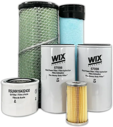 Miniatura 2 de HERO Kit de filtro de mantenimiento para filtros de tractor Kubota M5400 compatibles con OEM R140142270 R240142280 1641432430 HH33082630 1552143160