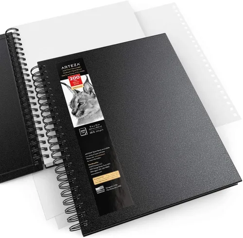 Miniatura 5 de Arteza - Cuaderno para bocetos, tapa dura Negro