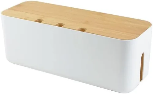 Miniatura 6 de Caja de organización de cables, organizador de rayas eléctricas, caja organizadora de cables, oculta y oculta las regletas de alimentación y cables