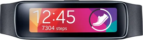 Reloj inteligente y seguimiento de entrenamiento Samsung Gear Fit para dispositivos Samsung, color negro, Gear Fit, Negro