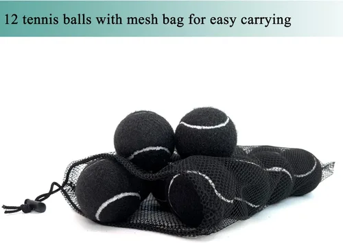 Miniatura 5 de Pelotas de tenis, paquete de 12 pelotas de tenis de práctica para principiantes, entrenamiento para jugar pelotas de tenis para perros, vienen