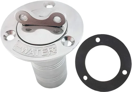 Miniatura 5 de Boat Water/Diesel/Gas/Fuel Deck Fill/Filler 1-1/2 Inch(38mm) with Keyless Cap 316 Stainless Steel Boat Deck Hardware for Boat, Yacht, Caravan