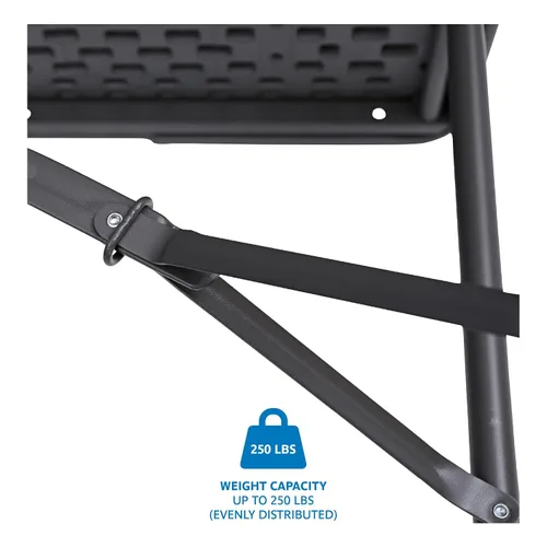 Miniatura 4 de Iceberg IndestrucTable Too - Mesa plegable biplegable, interior/exterior, grado comercial, carbón, 60 pulgadas de ancho x 30 pulgadas de profundidad