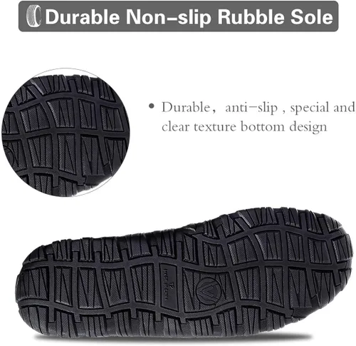 Miniatura 4 de shoeslocker Pantuflas de microgamuza para hombre mocasines de espuma viscoelástica