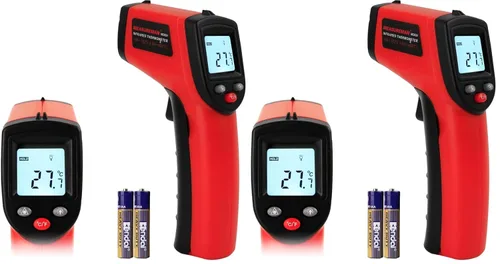 Miniatura 8 de MEASUREMAN Termómetro infrarrojo (no para humanos), pistola de temperatura de tamaño estándar, termómetro láser digital sin contacto, 58℉~752℉(-58.0