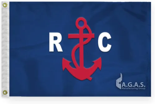 AGAS - Bandera de yate del Comité de Carreras – 12 x 18 pulgadas – Nylon 200D impreso – Bordes cosidos – Ojales de latón – Bandera de barco del