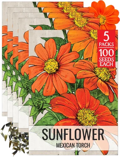 Miniatura 61 de Seed Needs Semillas de girasol para plantar girasoles de manchas solares enanas, semillas de flores de corte anual de polinización abierta