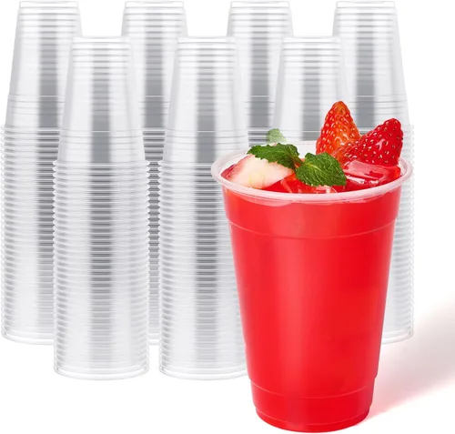 Miniatura 9 de JOLLY CHEF Paquete de 390 vasos de plástico transparente de 12 onzas, vasos desechables para café helado, batido, bebidas frías
