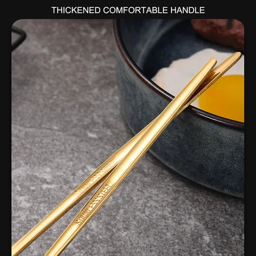 Miniatura 4 de 5 cucharas de sopa de acero inoxidable 304 de 8 pulgadas, con acabado de espejo grueso, cucharas coreanas de acero inoxidable, cucharadas de metal