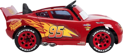 Miniatura 9 de Huffy Lightning McQueen - Auto de juguete de 6 V con faros delanteros y sonidos del motor, pedal de conducción, hasta 2.5 MPH, edades de 3 a 7 años
