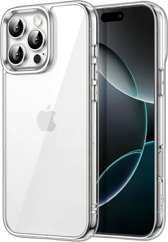 Miniatura 19 de JETech - Funda para iPhone 16e de 15,5 cm 2025, cubierta a prueba de golpes sin amarillamiento, parte trasera transparente antiarañazos