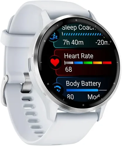 Miniatura 4 de Garmin Venu 3 Reloj inteligente de salud y fitness con GPS, bisel de acero plateado y caja Whitestone (45mm) Modelo oficial del socio de EE. UU.
