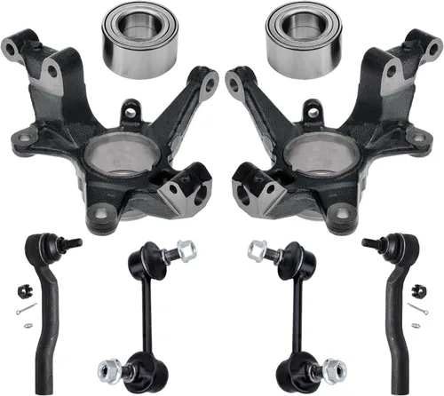 Miniatura 69 de Detroit Axle - Nudos de dirección delanteros de 2.5L de 2 piezas para Toyota 12-17 Camry, 2 nudos de dirección y conjunto de rodamiento de rueda