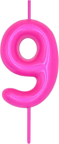 Miniatura 327 de DERVENTA Vela con números de 2.36 pulgadas, decoración perfecta para cumpleaños, brunch, postre, pastel, 1 pieza (número 0 rosa)
