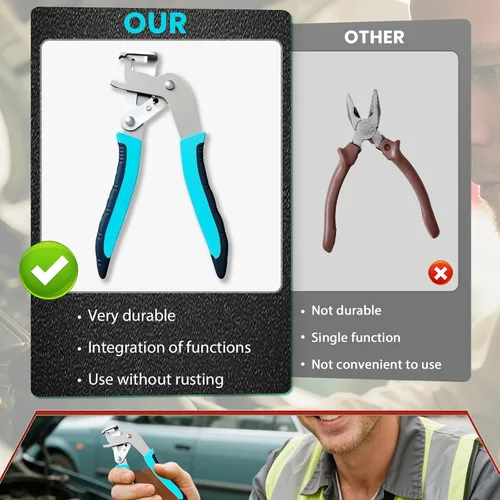 Miniatura 6 de Alicates de clip para automóvil, alicates multifuncionales para automóviles, herramienta de extracción de clips, abre los paneles sin esfuerzo sin