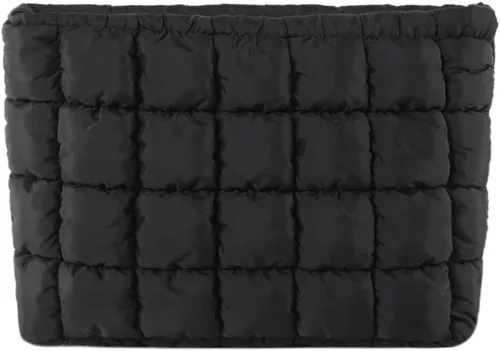 Bolsa de Maquillaje Acolchada Inflada Bolsas de Cosméticos de Viaje Lindo Puffer Sólido Organizador de Artículos de Tocador Bolsa de Almacenamiento