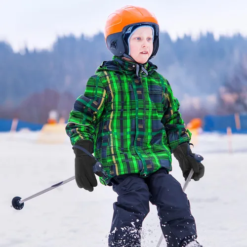Miniatura 2 de Guantes de esquí para niños, 3 pares de guantes de invierno impermeables para niños, guantes de invierno aislados para snowboard y patinaje sobre