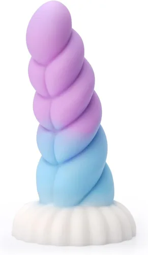 Consolador realista de silicona en forma de monstruo - Consolador líquido de 6.8" con fuerte ventosa, pequeño juguete de tapón anal para mujeres,
