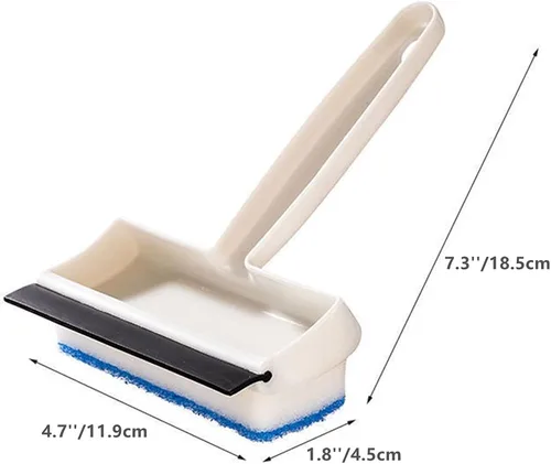 Miniatura 5 de Xicennego Cepillo multifuncional de limpieza de esponja de vidrio de doble cara, cepillo de limpieza de azulejos de vidrio, escobilla de baño