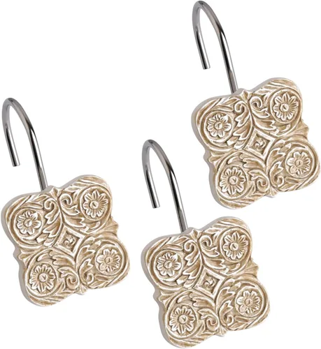 Miniatura 11 de Creative Scents Victoria Beige - Juego de accesorios de baño beige – Juego de accesorios decorativos de baño – Juego de baño de 4 piezas