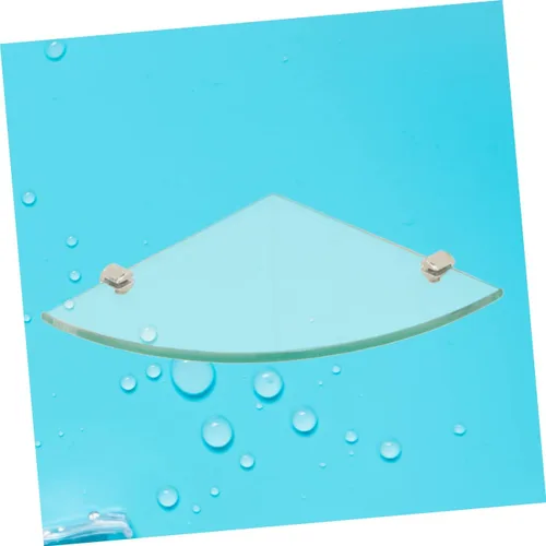 Miniatura 6 de Estante esquinero de cristal montado en la pared, soporte de almacenamiento de baño, organizador de ahorro de espacio para ducha y tocador