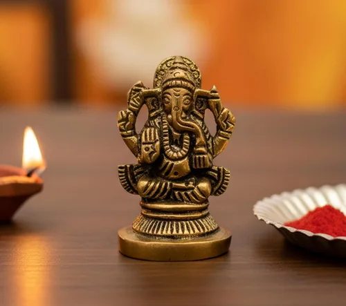 Miniatura 12 de eSplanade Latón Shiva Lingam Ídolo Murti (2,5 pulgadas)