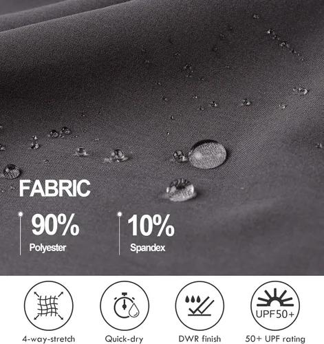 Miniatura 5 de Pantalones capri de senderismo para mujer, ligeros, de secado rápido, pantalones capri casuales para viajes al aire libre con bolsillos
