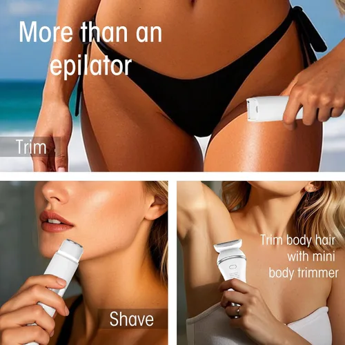 Miniatura 6 de Zesuti Depiladoras de Eliminación de Vello para Mujer - Maquinillas de Afeitar Eléctricas 2 en 1 para Mujer, Recortadora de Bikini de Doble Cabeza