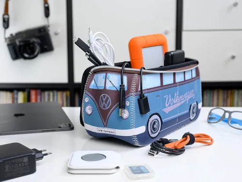 Miniatura 6 de BRISA VW Collection - Volkswagen - Bolsa universal de neopreno para maquillaje, cosméticos, artículos de tocador para farmacia de viaje, en diseño