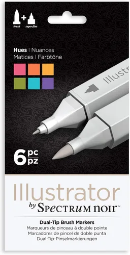 Miniatura 7 de Spectrum Noir Illustrator by Spectrum Noir - 12 marcadores de alcohol de punta doble para artistas, figura