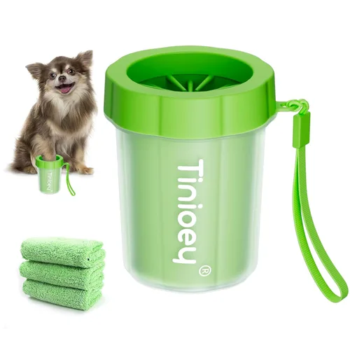 Miniatura 14 de Limpiador de patas de perro Tinioey para perros pequeños, lavador de patas de perro, limpiador de patas fangosas, limpiador de pies para mascotas