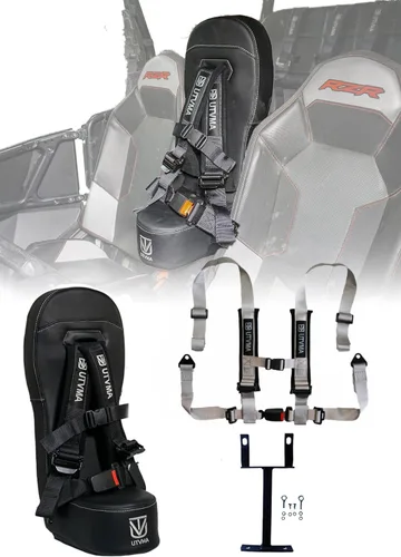 Miniatura 11 de UTVMA RZR 1000 y 900 (2014-2023) Asiento de seguridad con arnés de 4 puntos Asiento para niños Asiento de salto Todos los modelos
