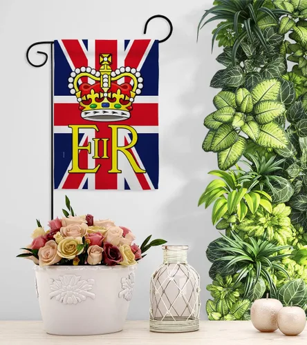 Miniatura 9 de Bandera de jardín Elizabeth Reginal II – Juego de colgador para buzón de correo Sweet Life Sympathy Remembrance Memorial Bereavement Love Support