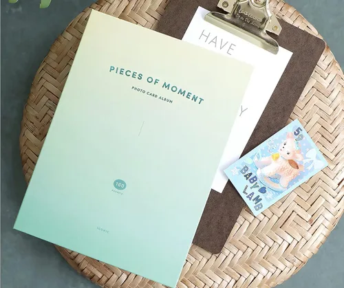 Miniatura 3 de Álbum de fotos estético simple y encantador coreano de tapa dura para tarjetas fotográficas kpop, polos, polaroides, tarjetas de visita, tarjetas