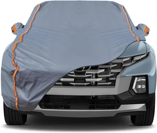 Miniatura 11 de TUCAREST - Funda de auto completa de 6 capas de alta calidad, diseño de cremallera de carcasa dura, impermeable, resistente a la intemperie